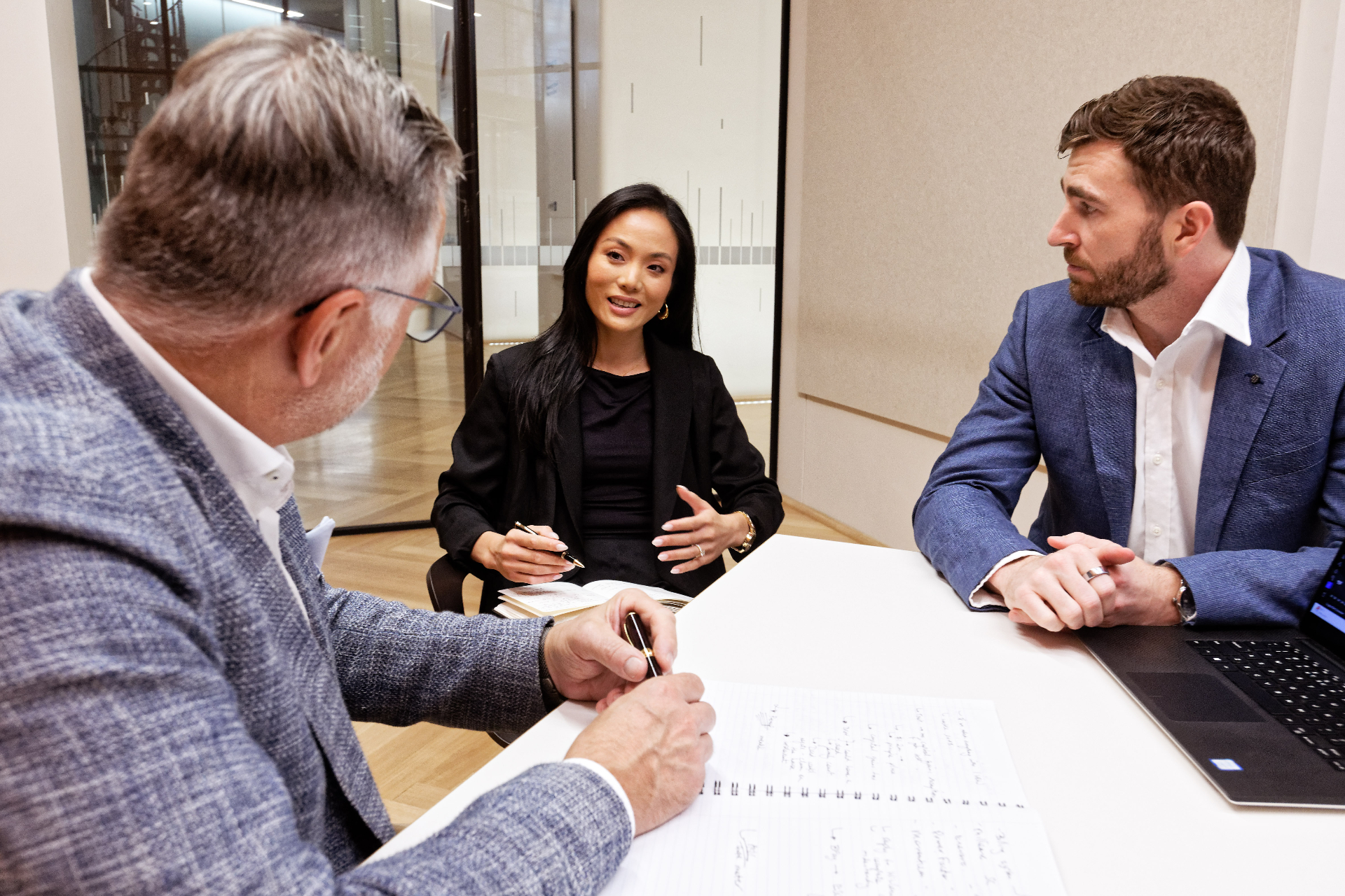 BlockByte consultants walking a client through the estate planning process